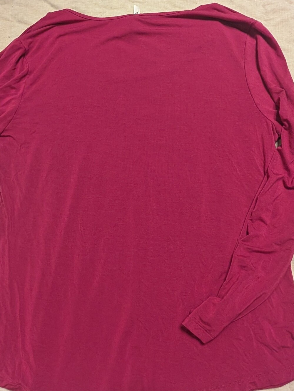 NWOT Soma Cool Nights Long Sleeve Scoop Neck Sleep Top Pink Size Small Soft PJ - Picture 7 of 7